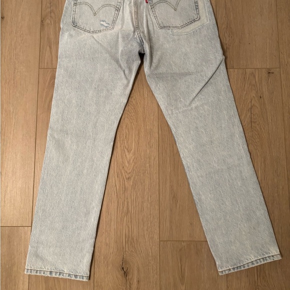 LEVI’S Premium Light Wash Jeans 501 Original High Rise Straight Leg - Picture 7 of 10